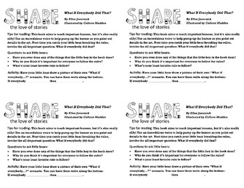 Preview of Picture Book - questions and activity – WHAT IF EVERYBODY DID THAT?