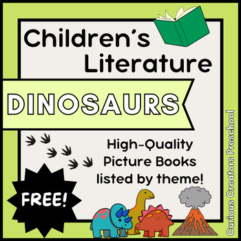 Preview of Picture Books about DINOSAURS | Children's Literature | FREEBIE