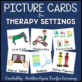EDITABLE Picture Cards for Therapy Settings (Visual Supports)