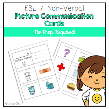 Preview of Picture Communication Cards for Selective Mutism, ELL/ESL, Non-Verbal, and More