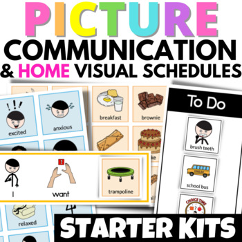 Preview of Picture Communication and Schedule Starter Kit AAC | Speech Language Therapy