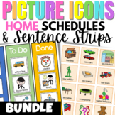 Visual Schedule, Sentence Strips and Picture Communication
