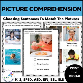 Preview of Picture Reading Comprehension-Main Idea For Early Learners