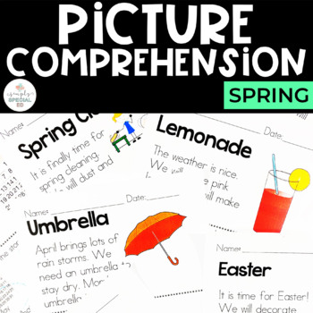 Preview of Spring Picture Comprehension | Special Education