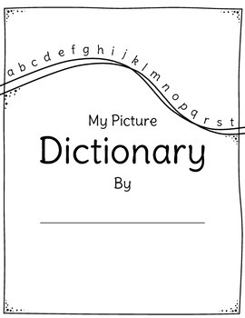 1 or 3 Blank Picture Dictionary Books