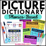 Phonics Picture Dictionary for Writing Centers, CVC Words,