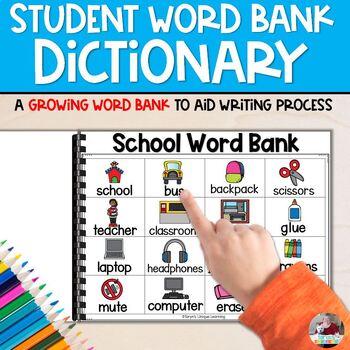 Preview of Personal Dictionary | Writing Folder Resources | Primary Student Dictionary