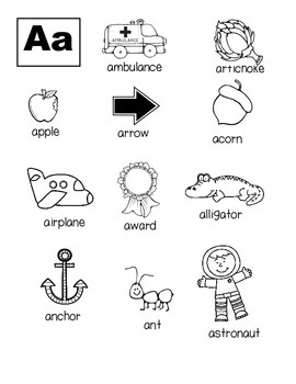 Picture Dictionary for young learners by Loving Life in Kindergarten