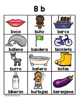 Picture Dictionary In Spanish (diccionario Ilustrado Alfabeto) By B4A