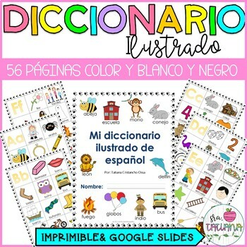 Preview of Picture Dictionary in Spanish | Diccionario Ilustrado | Vocabulario en Español