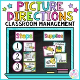 Picture Direction Cards for Classroom Management | Visual 
