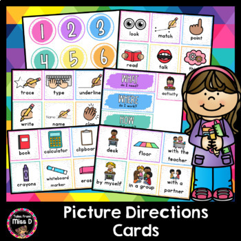 Preview of Picture Directions Cards