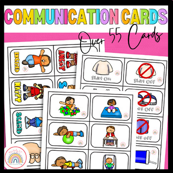 Preview of Picture Communication Card Set; 55+ cards. Speech Therapy. Occupational Therapy