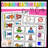 Picture Communication Card Set; 55+ cards. Speech Therapy.