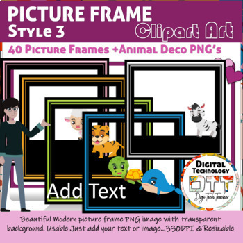 modern frame clip art