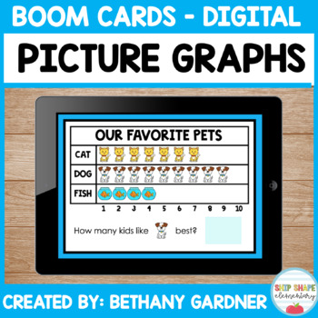 Preview of Picture Graphs - Boom Cards - Distance Learning