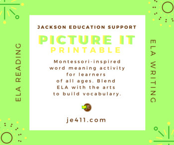 Preview of Picture IT - Word Meaning Printable (all ages)