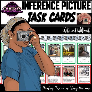 Preview of Making Inferences with Pictures Task Cards, Inference Task Cards