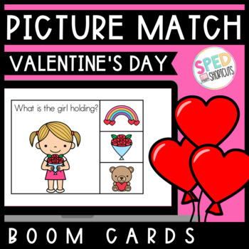 Preview of Picture Match | Valentine's Day | BOOM™ Cards 