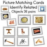 Picture Matching Cards Identify Related Objects 36 pairs