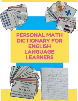 Preview of Picture Math Dictionary for English Language Learners