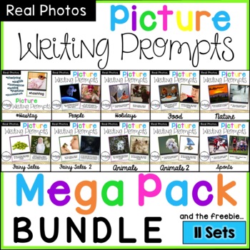 Preview of Picture Photo Writing Prompts BUNDLE