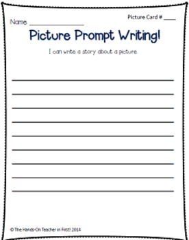 Picture Prompt Writing Center (44 prompts) by The Hands On Teacher in ...