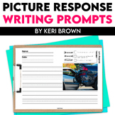 Picture Prompt Response Writing Activity Pages with Senten