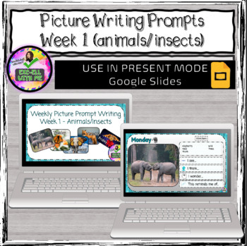 Preview of Picture Prompt Writing Animal/Insects (Week-Long)
