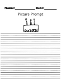 48 Picture Prompts with Primary Writing Paper