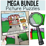 Picture Puzzle Bundle | Math and Reading Centers