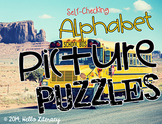 Alphabet Picture Puzzles:Word Work Center - 26 Self-Checki