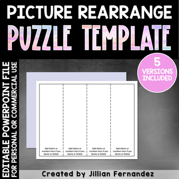 Preview of Picture Rearrange Templates | TPT Seller Templates