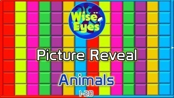 Preview of Picture Reveal Game ~ Animals ~ PPT