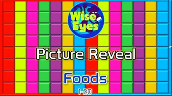 Preview of Picture Reveal Game ~ Foods ~ PPT