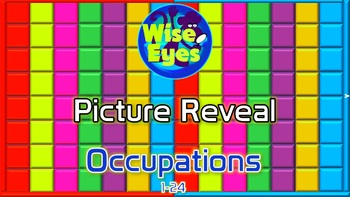 Preview of Picture Reveal Game ~ Occupations ~ PPT