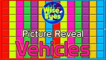 Preview of Picture Reveal Game ~ Vehicles ~ PPT