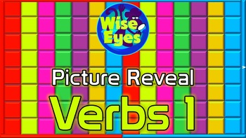 Preview of Picture Reveal Game ~ Verbs 1 ~ PPT