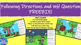 Picture Scenes- Following Directions & Answering WH Questi