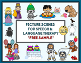 Picture Scenes for Speech & Language Therapy - FREE SAMPLE