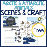 Picture Scenes for Speech Therapy + Craft | Arctic & Antarctic Animals FREE