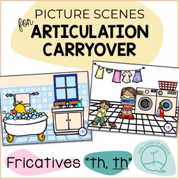 Preview of Fricatives TH - Picture Scenes for Targeting Speech Sounds in Conversations