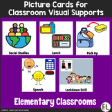 EDITABLE Picture Cards for Classroom Visual Supports