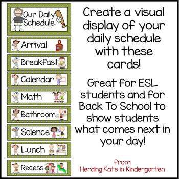 Picture Schedule Cards: Sports Classroom Decor by Herding Kats in ...