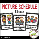 Picture Schedule, Visual Schedule {Editable} - Pre-K, Preschool