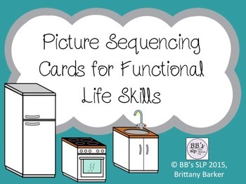 Preview of Picture Sequencing Cards for Functional Life Skills