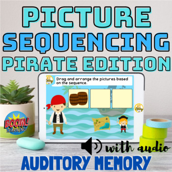Preview of Picture Sequencing (with audio) Pirate Edition | Auditory Sequential Memory