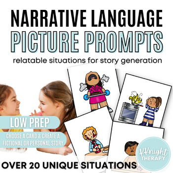 Preview of Picture Story Prompts for Story Generation | Narrative Language | Conflict