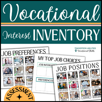 Preview of Picture Supported Vocational Interest Inventory | SPED Jobs & Career Assessment