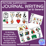 Picture Supported Writing Prompts- GENERAL Topics for SpEd